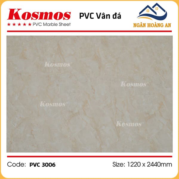 Ốp Tường PVC Giả Đá Kosmos PVC3006 Dày 3.2mm
